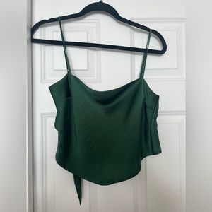 Aritzia Sunday Best Elektra Satin Camisole Green